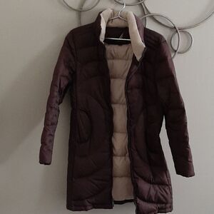 Nautica brown puffer coat